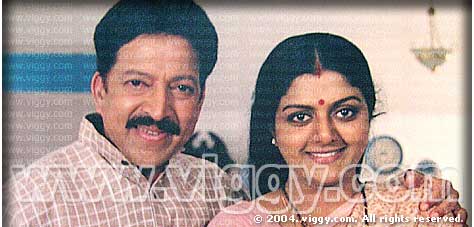 Sahasa Simha Vishnuvardhan and Bhanupriya in Kannada film Kadamba