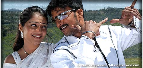 Sudeep and Nikhita in Maharaja