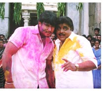 Darshan and Ambarish in film Annavru