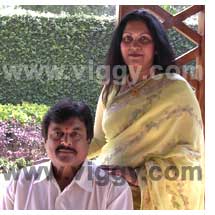 Actor, producer Jaijagadish and his wife Vijayalaxmi Singh