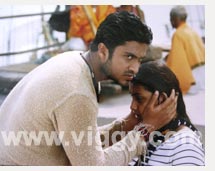 Audithya and Rakshita in film Love