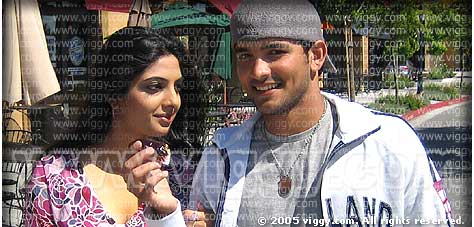 Sowmya and Diganth in Miss California