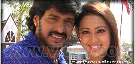 Upendra and Preethi Jhangiani  during the launch of Omkara