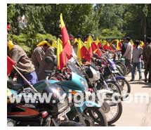 Bike rally to promote Rowdy Aliya film