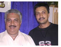 Actor Sudeep with his father
